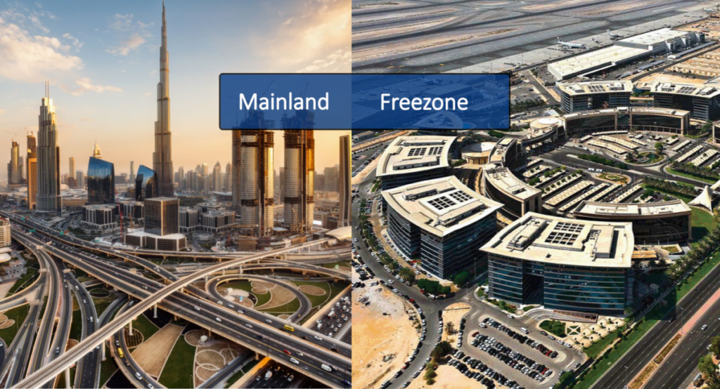 free zone vs mainland uae company setup