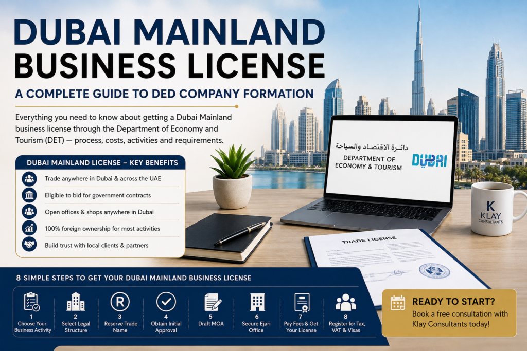 Dubai Mainland Business License Guide | Klay Consultants dubai mainland business license
